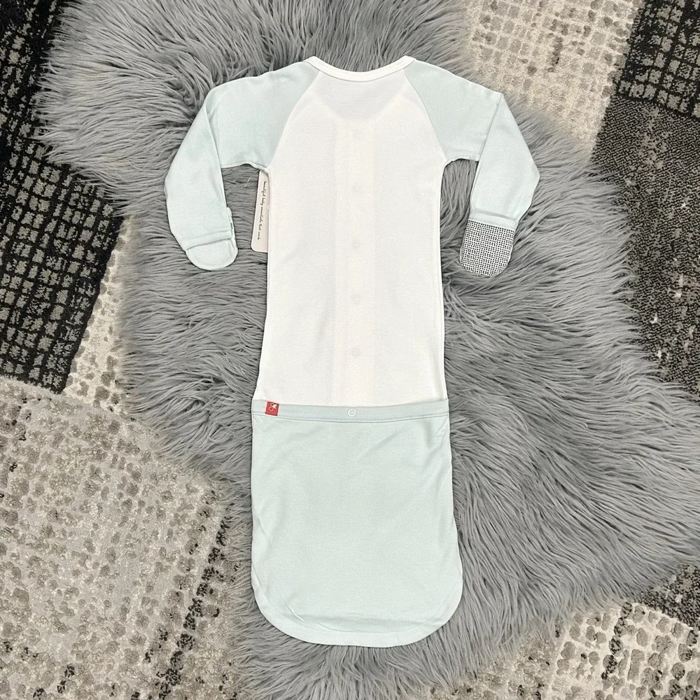 Goumi Kids JAMMS Organic Bamboo Cotton Baby Long Sleeve Gown Bodysuit‎ 3/6M